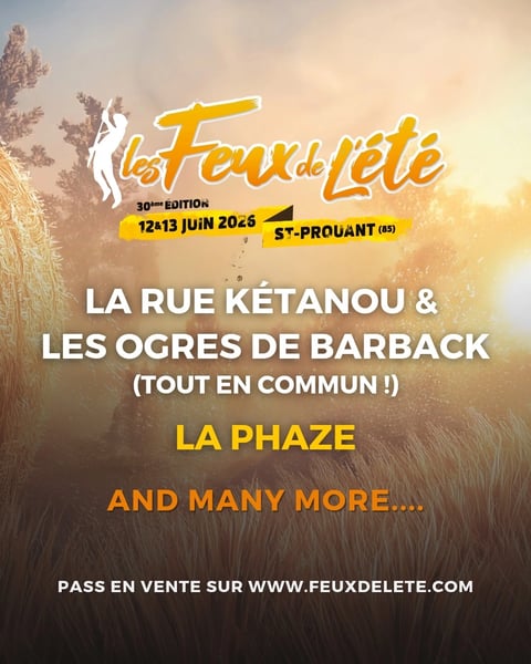 Festival Les feux de l'été 2026 affiche