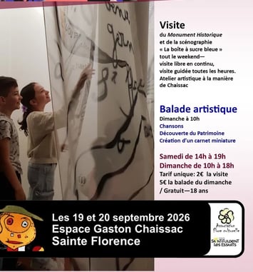 Visite de la "La boîte à sucre bleue"