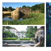 Balade contée et musicale avec des artistes qui réveillent la poésie de l'histoire du vieux château médiéval à l'origine