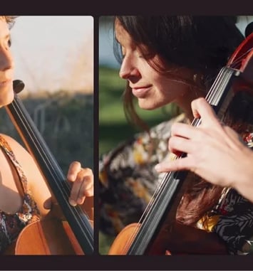 Concert, duo de violoncelles